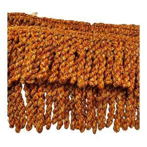 Orange Multi Chenille Twist Rope Bullion Fringe Trim 10+ Yards 3" Embellishment